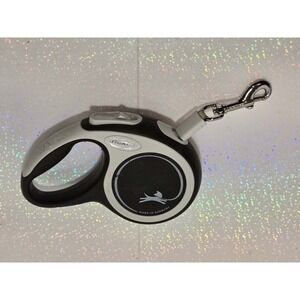 🐾✨ Flexi Retractable Dog Leash Black & Gray Made in Germany GUC